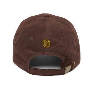 Society Member Corduroy Dad Hat - Gold Thread