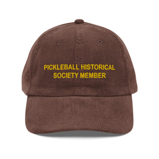 Society Member Corduroy Dad Hat - Gold Thread