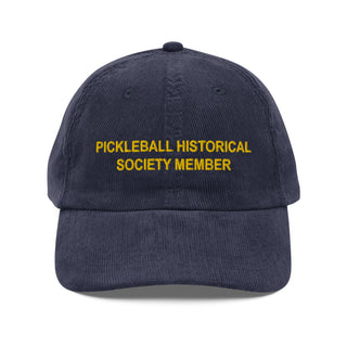 Society Member Corduroy Dad Hat - Gold Thread