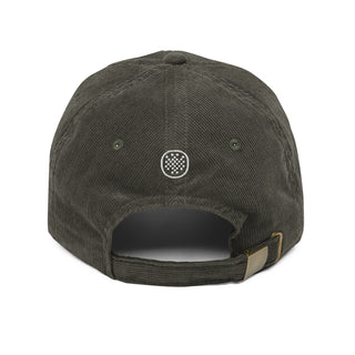 Society Member Corduroy Dad Hat - White Thread