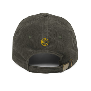 Society Member Corduroy Dad Hat - Gold Thread