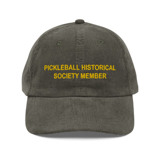 Society Member Corduroy Dad Hat - Gold Thread