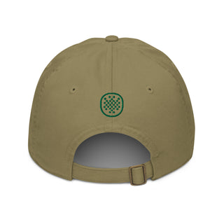 Society Member Organic Cotton Dad Hat - Kelly Green Thread