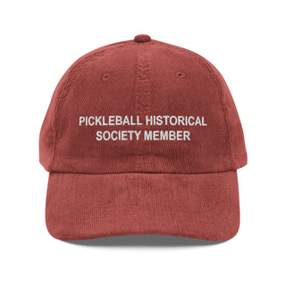 Society Member Corduroy Dad Hat - White Thread