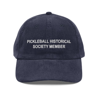 Society Member Corduroy Dad Hat - White Thread