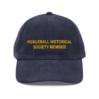 Society Member Corduroy Dad Hat - Gold Thread