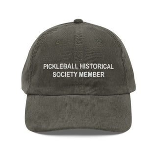 Society Member Corduroy Dad Hat - White Thread